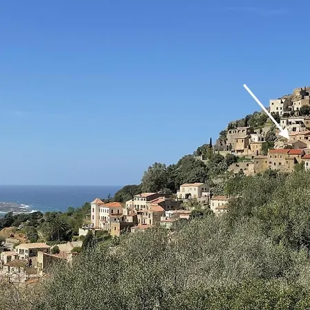 Апартаменты Maison De Village En Balagne Avec Vue Et Exterieur Корбара